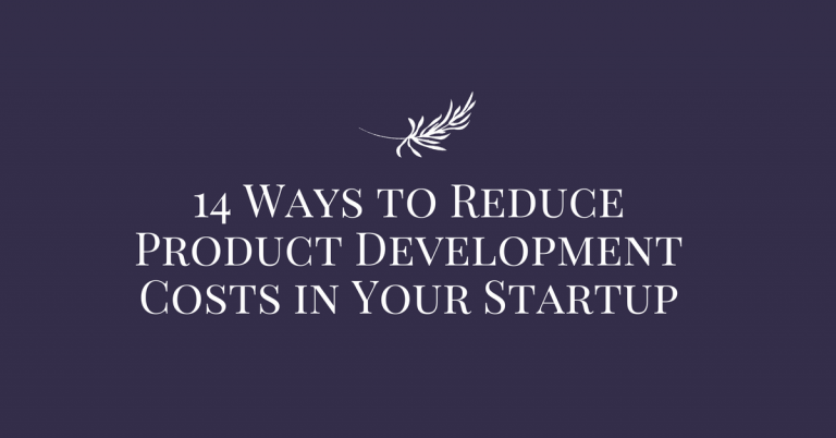 14 Ways to Reduce Product Development Costs in Your Startup